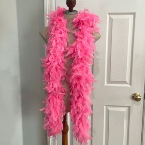 Feather boa pink Halloween Mardi Gras tea party theater dressup theater cosplay